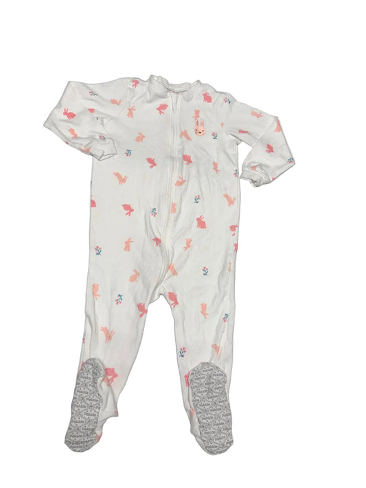 Footie Pajamas Pekkle Bunny Print Size 24m