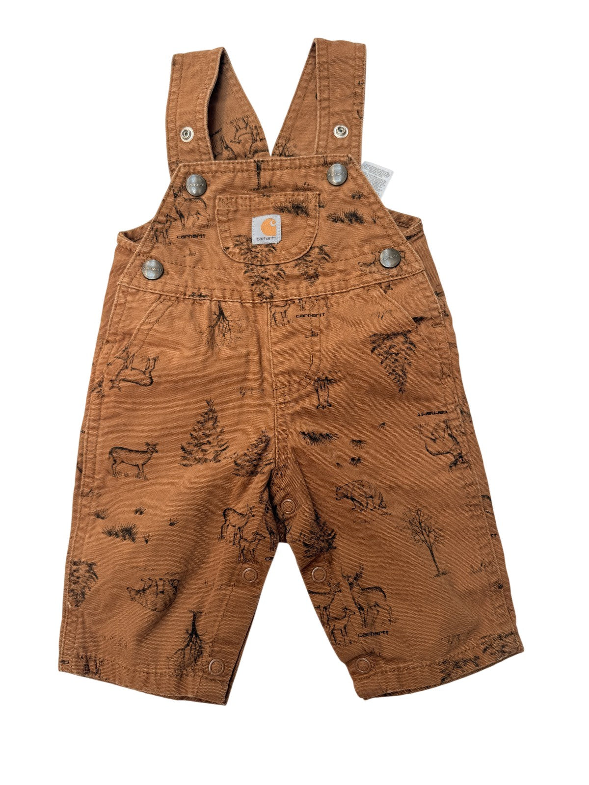 Carhartt Wildlife Print Canvas Overalls 3M