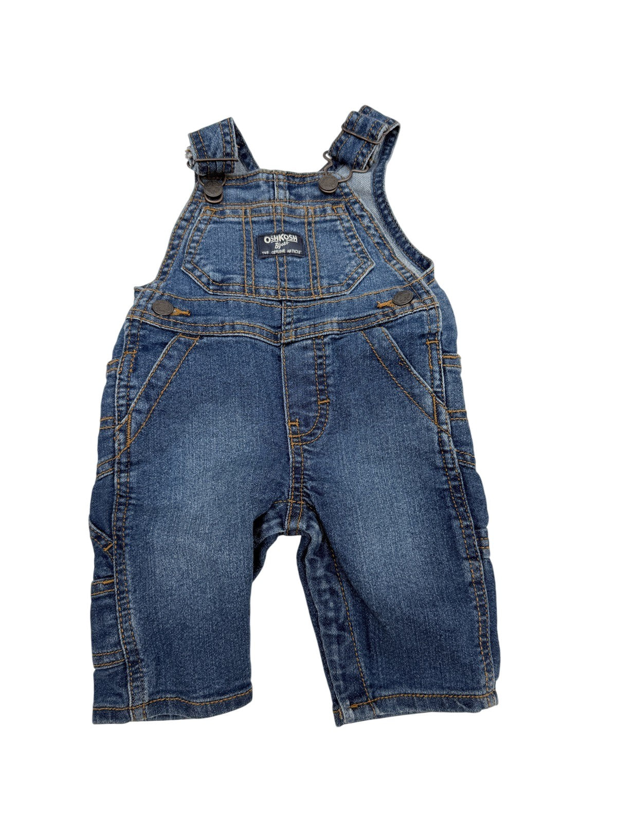 OshKosh B'gosh Denim Overalls Size 3M