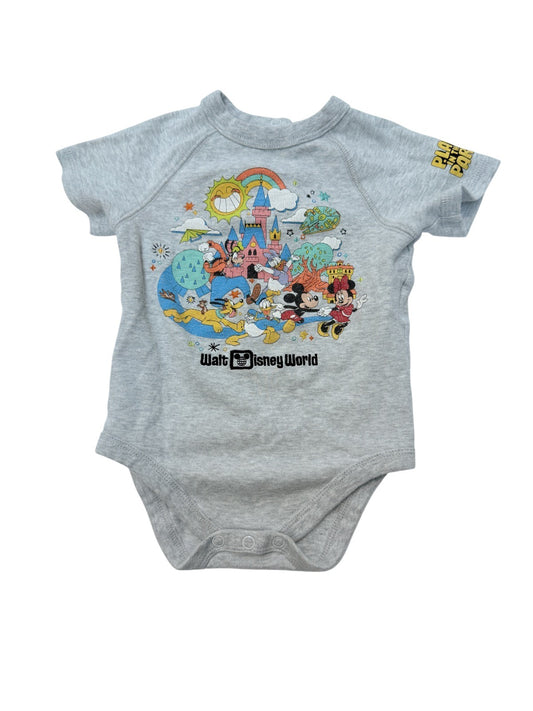 Disney Baby Walt Disney World Gray Bodysuit 18-24M