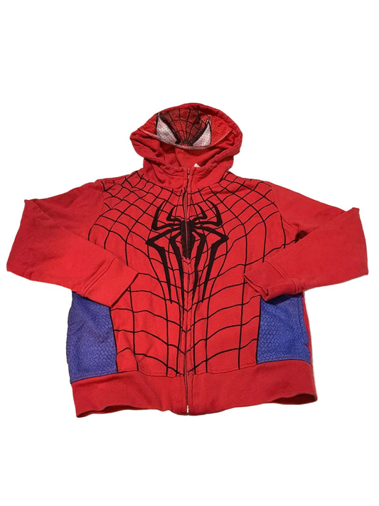 Marvel Spider-Man Red Zip Hoodie LG