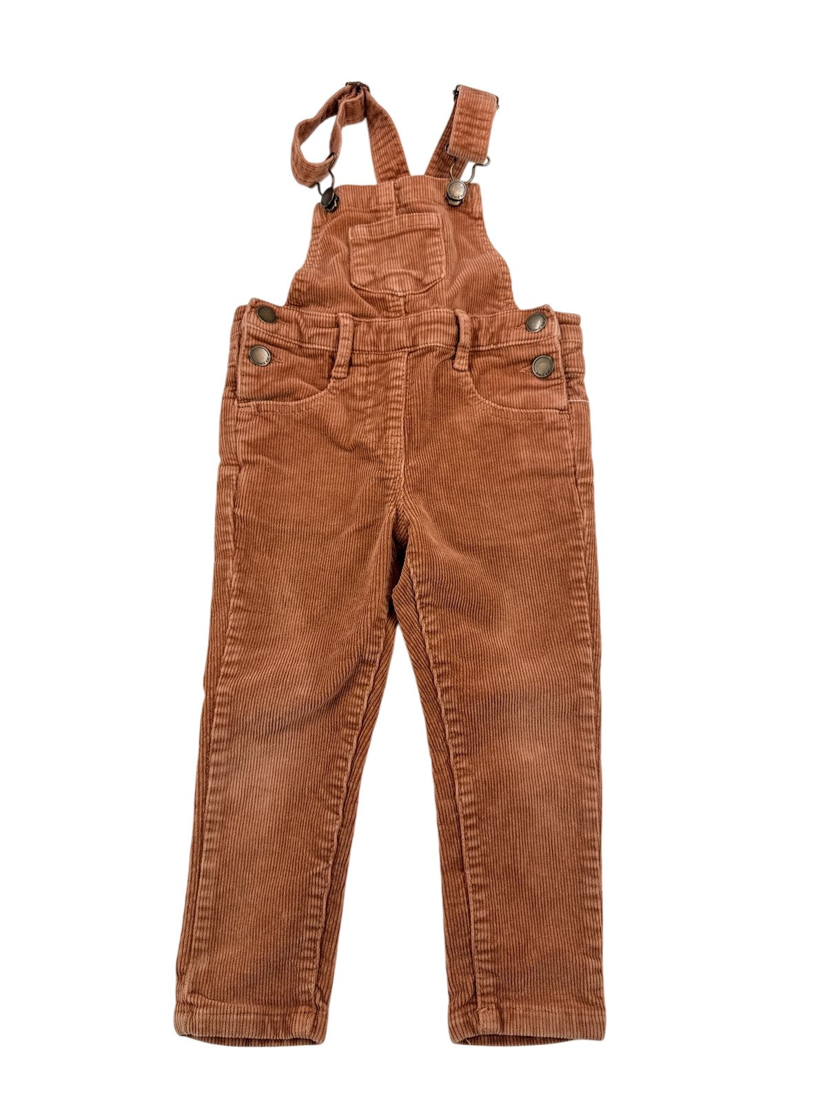 Jamie Kay Terracotta Corduroy Overalls