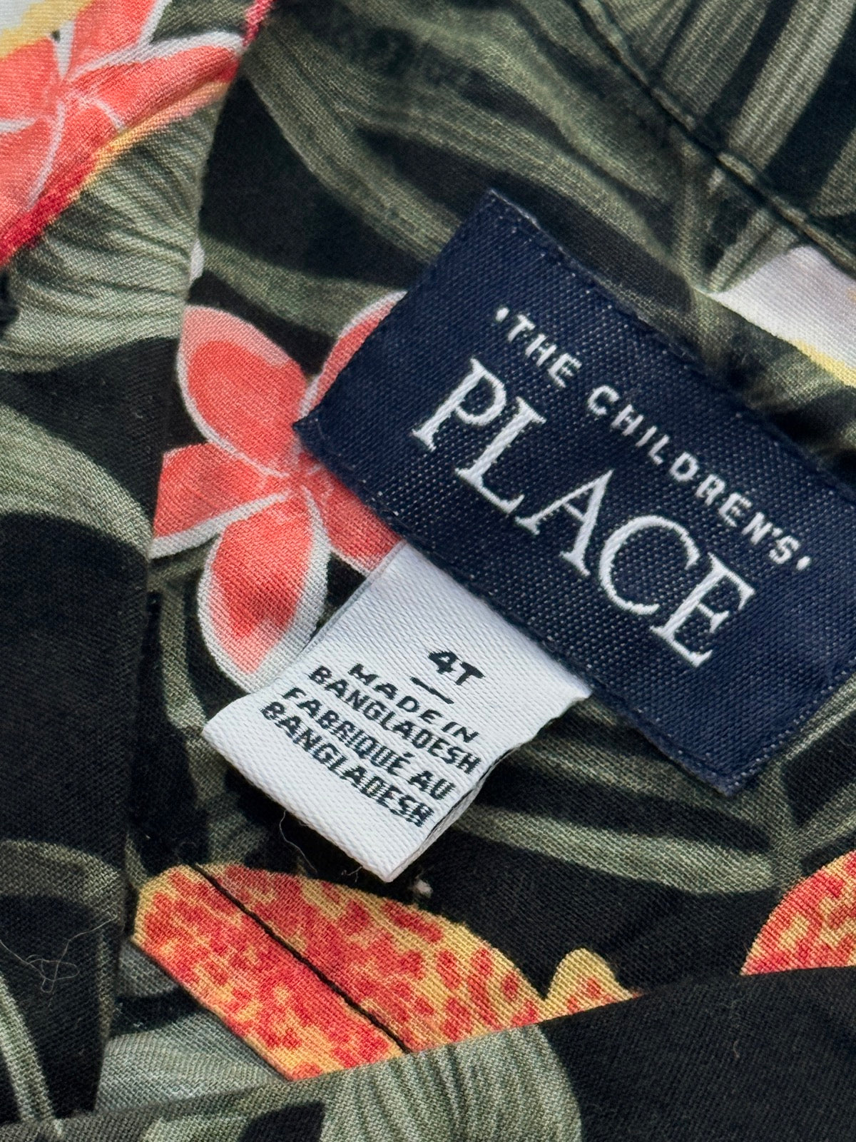 The Children's Place Tropical Floral Shirt 4T