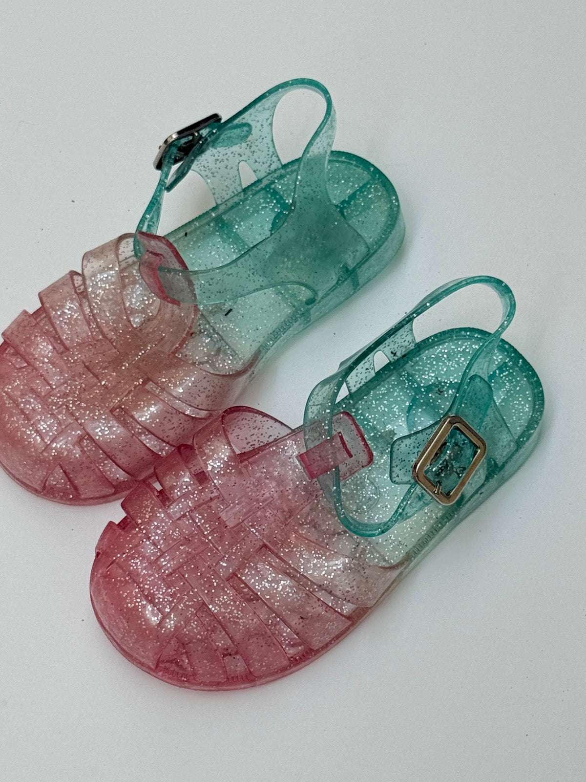 Glitter Jelly Sandals Size 8