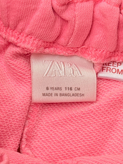 Zara Neon Pink Sweat Shorts Size 6