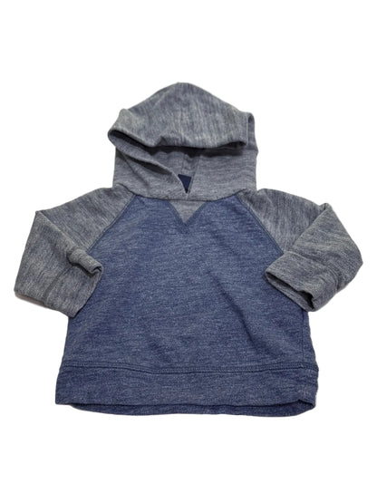 Baby Gap Blue Gray Two-Tone Hoodie Infant 12-18m