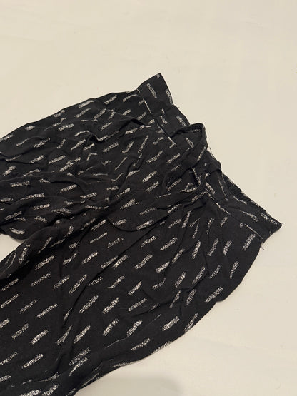 Old Navy Black Silver Print Jogger Pants 4T
