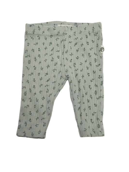 Rabbit Bear Sage Floral Leggings 0-3M