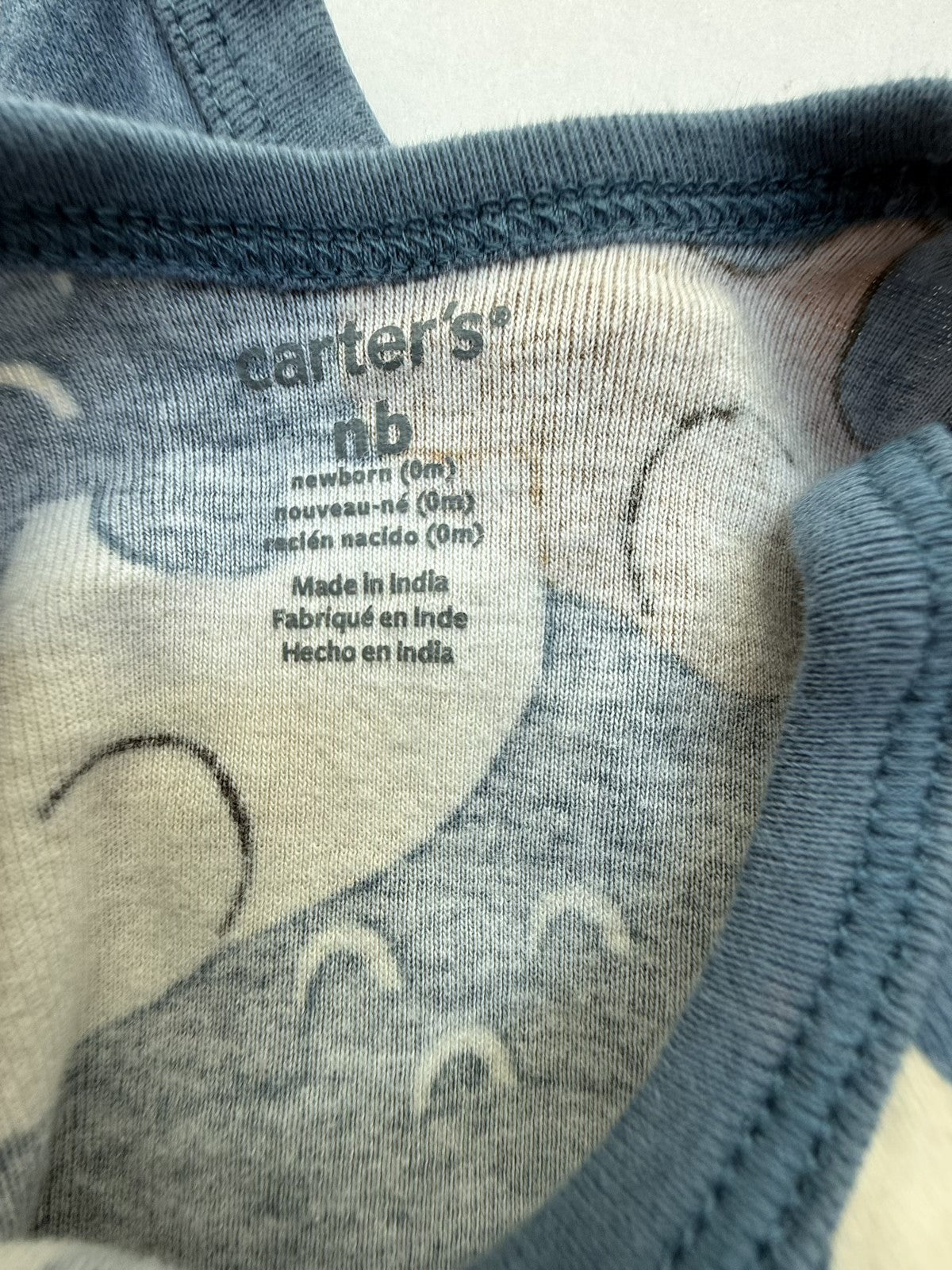 Carter's Elephant Print Bodysuit Newborn