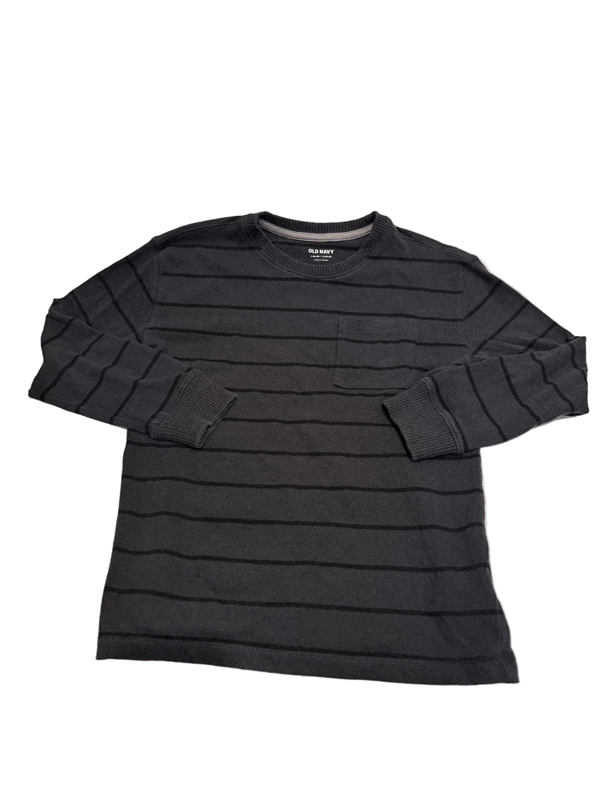 Old Navy Knit Black Striped Sweater Size 10-12