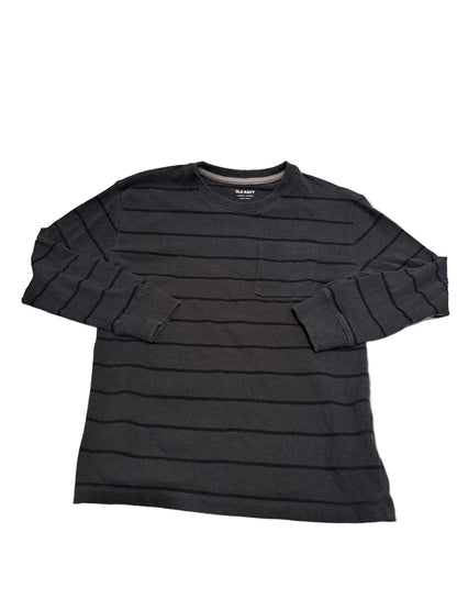 Old Navy Knit Black Striped Sweater Size 10-12