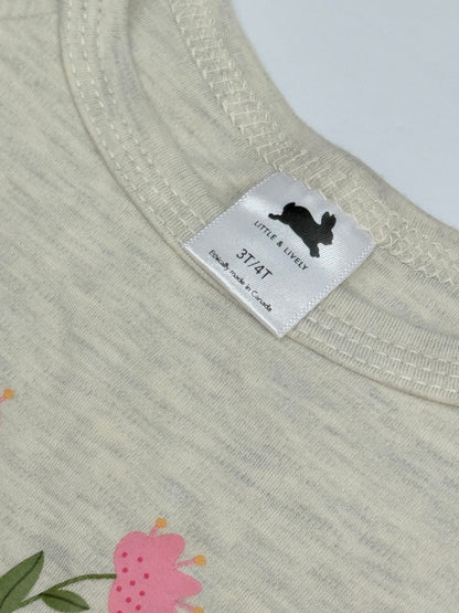 Little & Lively Butterfly Sweatshirt 3T 4T