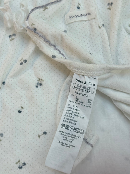 Susu & Cra Cherry Print Cardigan Size 70