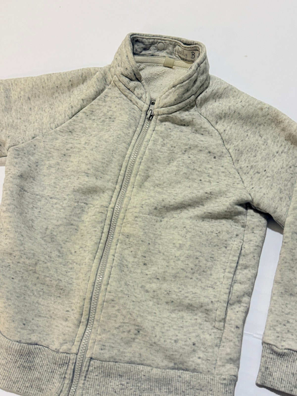 Heather Gray Zip-Up Sweatshirt Size 4-5Y
