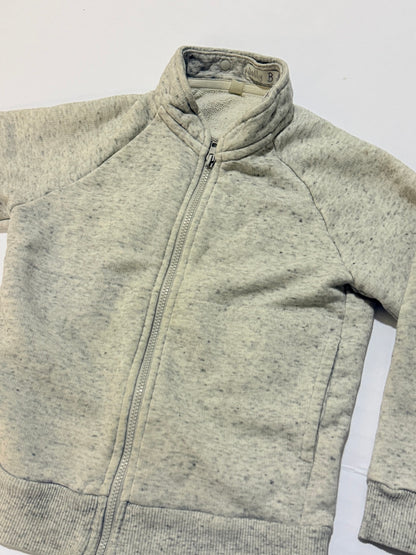 Heather Gray Zip-Up Sweatshirt Size 4-5Y