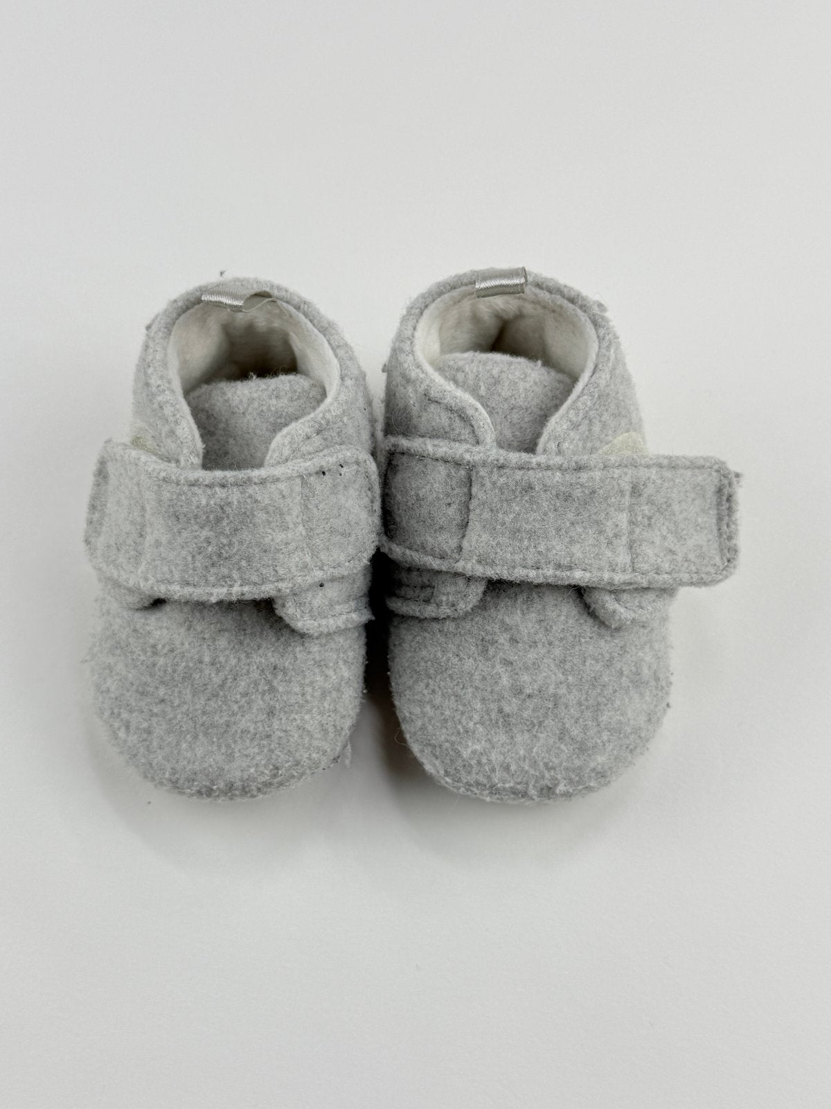 H&M Gray Felt Baby Slipper Booties