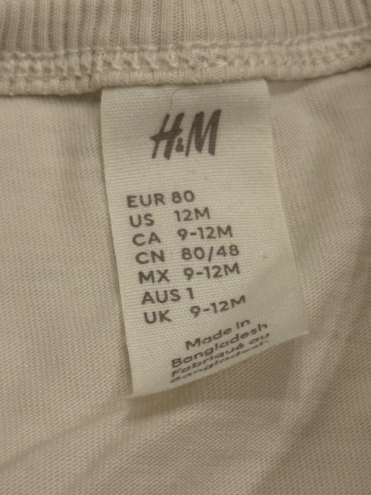 H&M Always Here Dog T-Shirt 12-18M