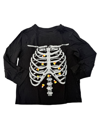Old Navy Skeleton Candy Corn Long Sleeve T-Shirt 4T