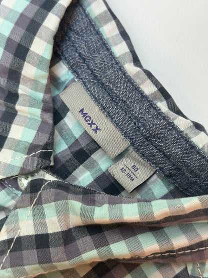 Mexx Plaid Short Sleeve Button Shirt 12-18m