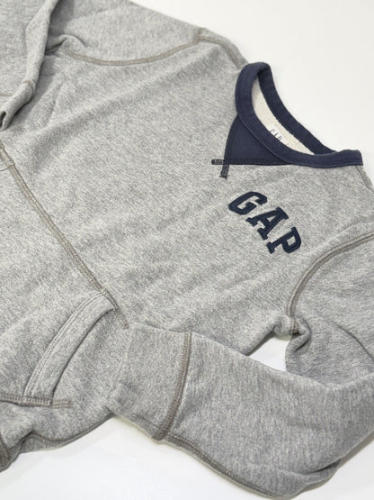 Gap Kids Gray Logo Zip Hoodie Size 6-7