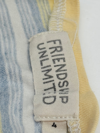 Friendship Unlimited Striped T-Shirt Size 4