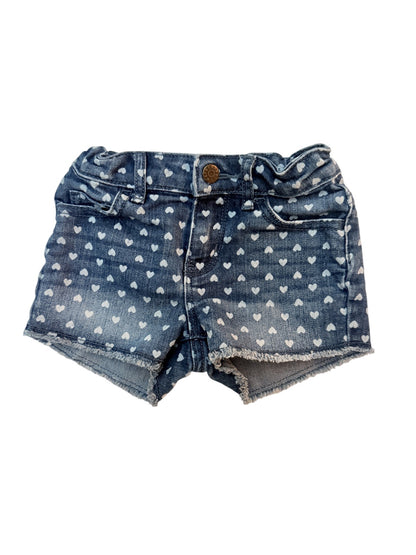Joe Fresh Heart Print Denim Shorts 1 Year