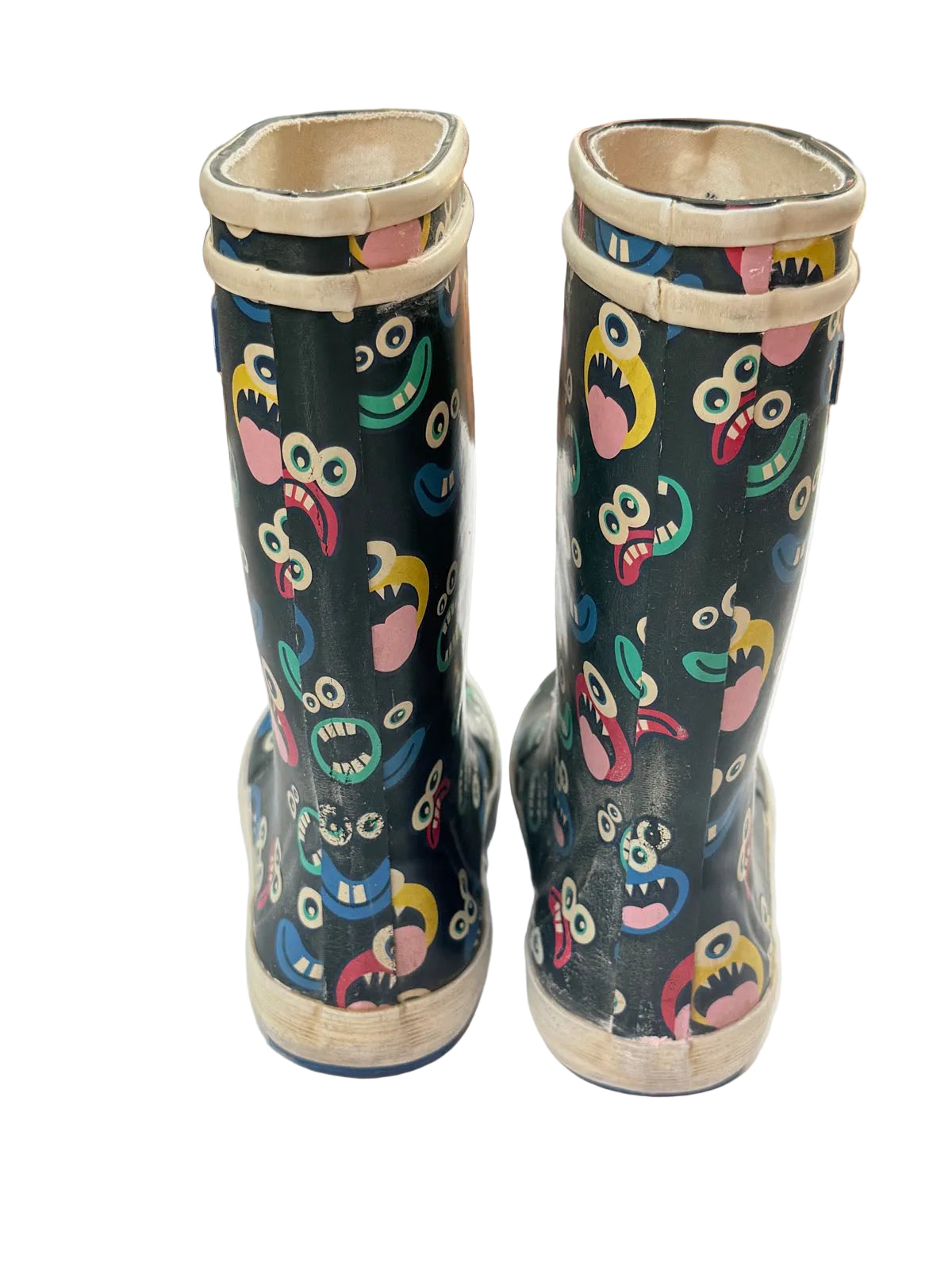 Aigle Monster Print Rain Boots Size 30
