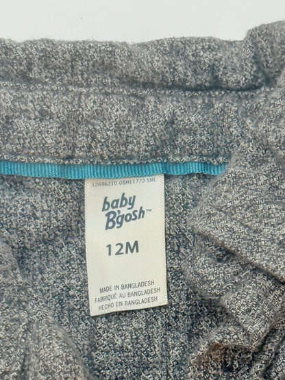 Baby B'gosh Gray Heathered Button Shirt 12M