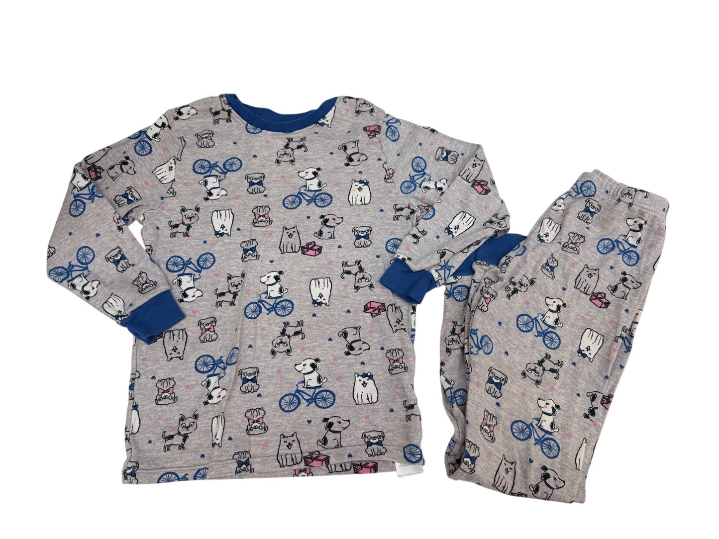 Kirkland Dog Bicycle Pajama Set Size 10