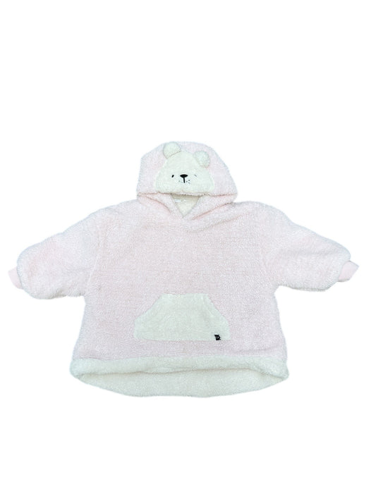 BIG & COZY Deux par Deux Pink Bear Sherpa Hoodie Cuddle Hoodie Siz 3-5Y