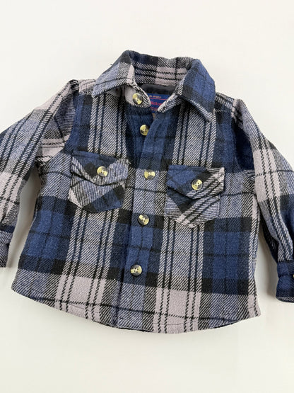 Lil' Hickory Plaid Flannel Jacket 6M