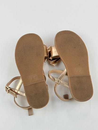 H&M Rose Gold Bow Sandals US11.5