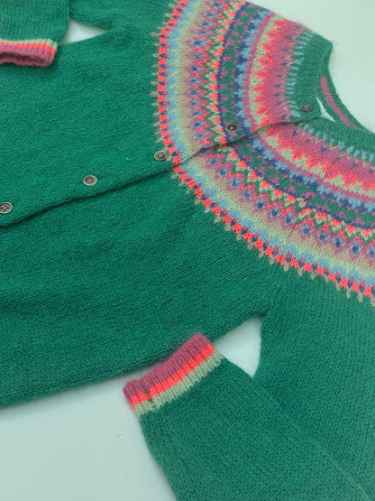Mini Boden Fair Isle Cardigan 4-5Y