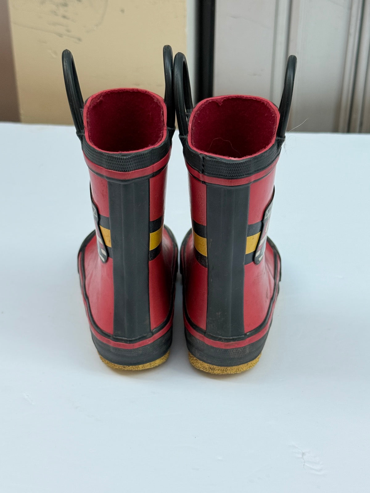 Joe Fresh Fire Truck Rain Boots Size 6