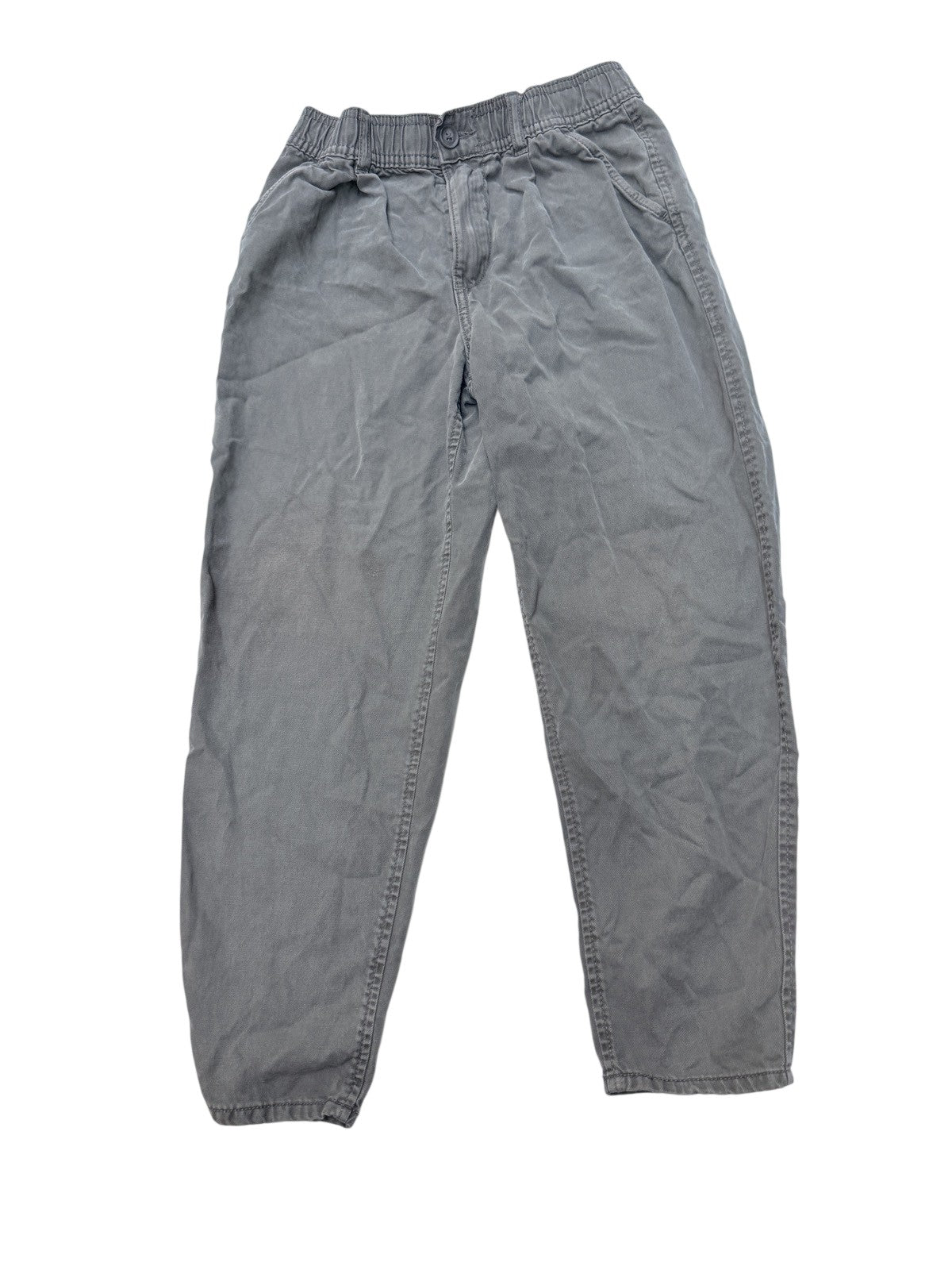H&M Gray Loose Fit Tapered Pants Size 7-8Y