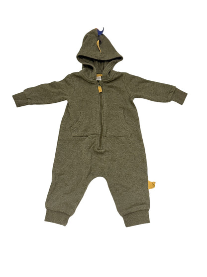 George Dinosaur Hooded Romper 6-12M
