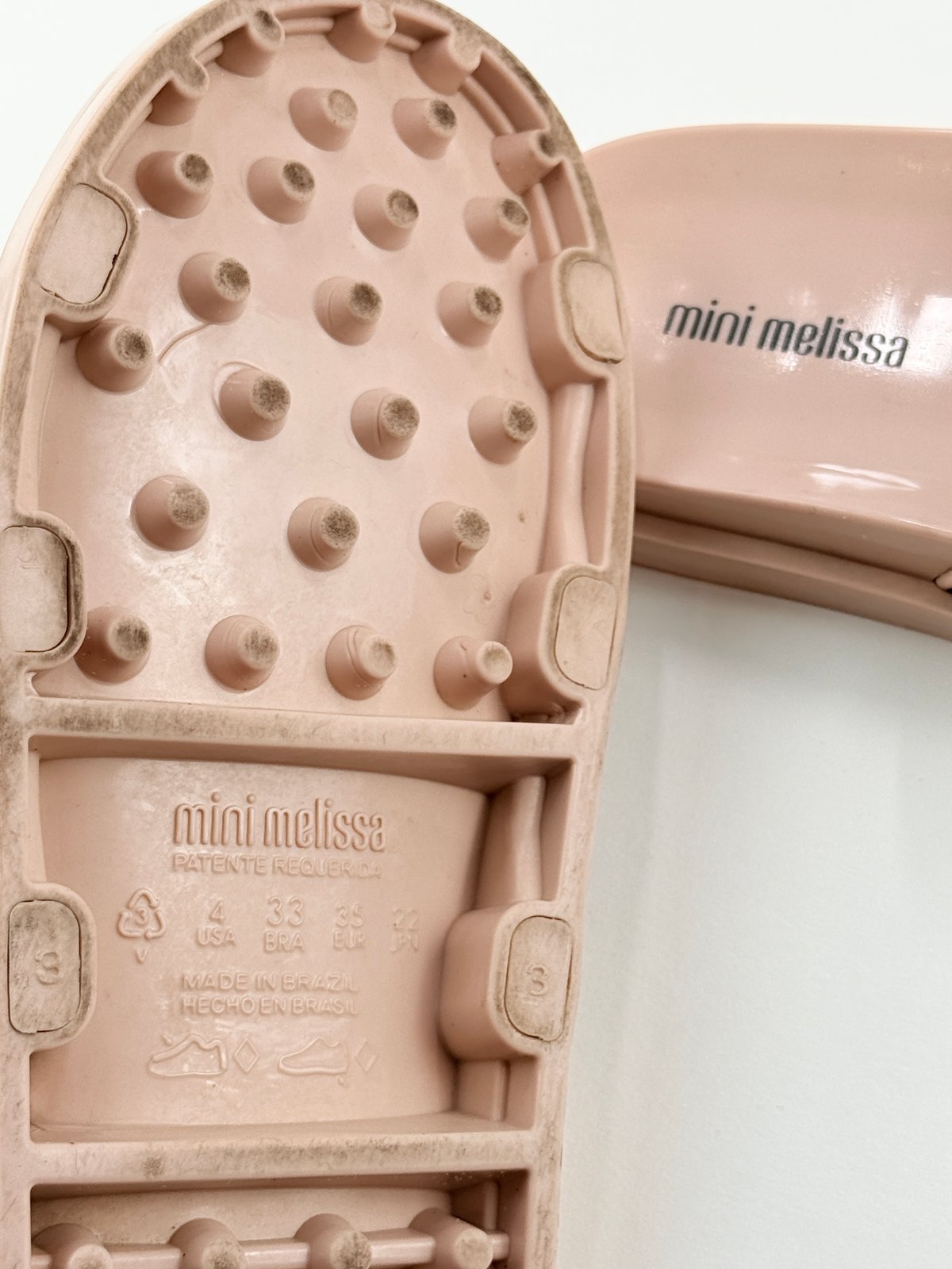 Mini Melissa Leopard Print Slide Sandals Size 4