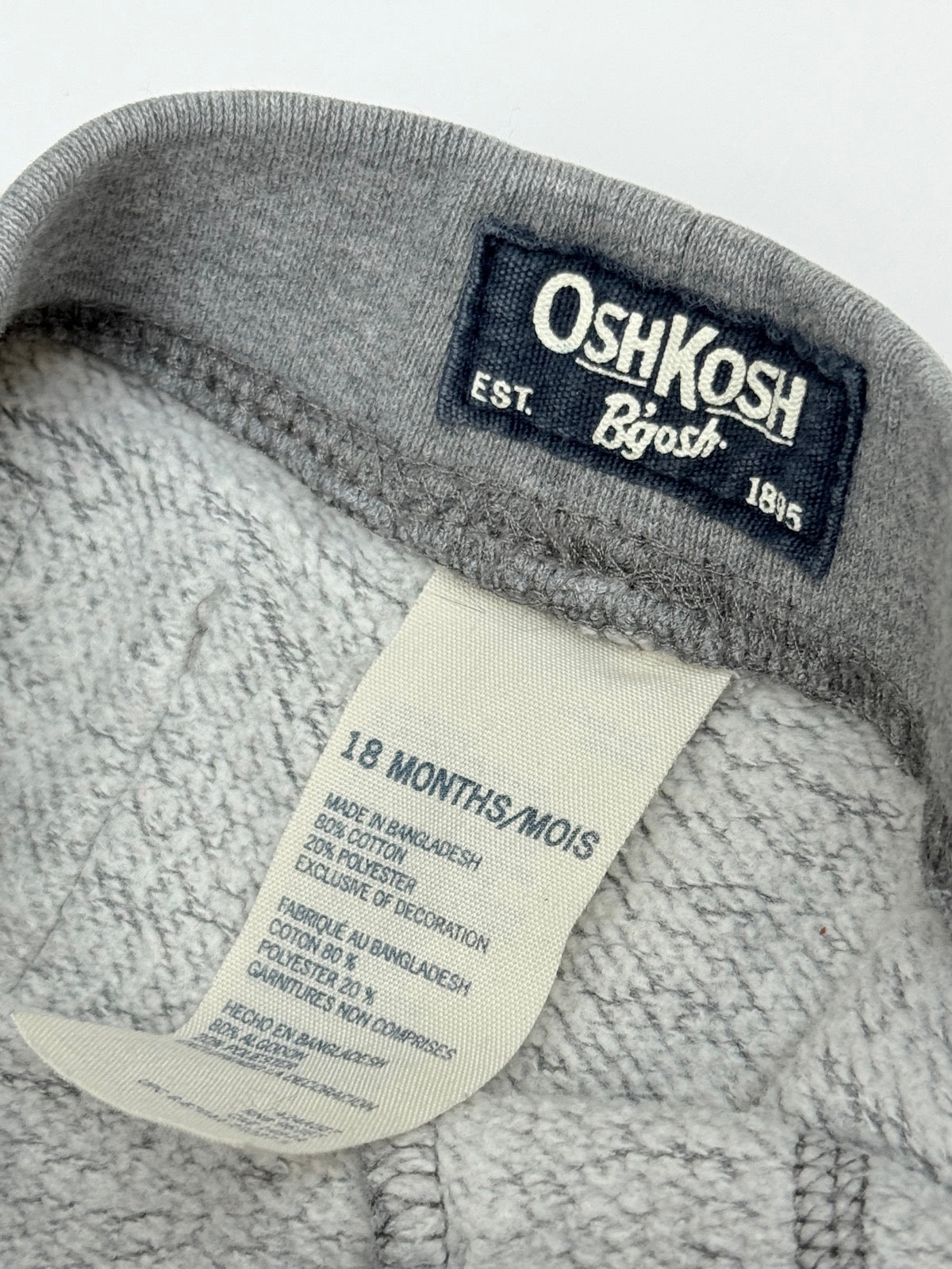 OshKosh B'gosh Grey Athletics Joggers 18M