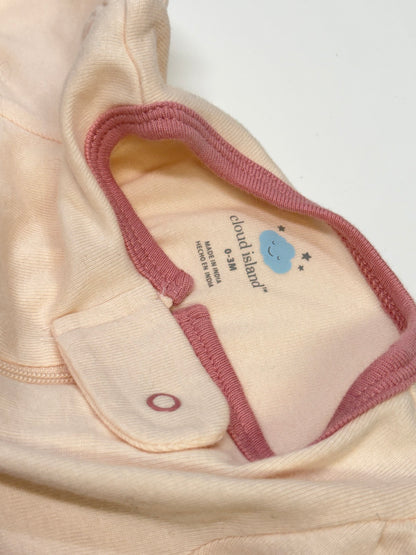 Cloud Island Pink Footed Sleeper 0-3M