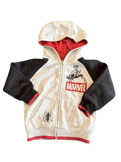 Marvel Spider-Man Zip Hoodie Size 4