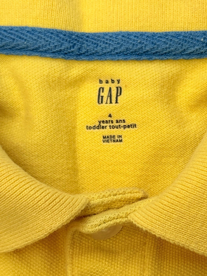 Baby Gap Yellow Polo Shirt 4T