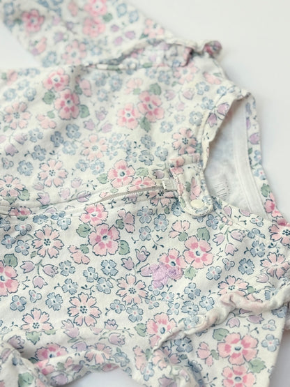 Baby Gap Floral Footed Sleeper 3-6M