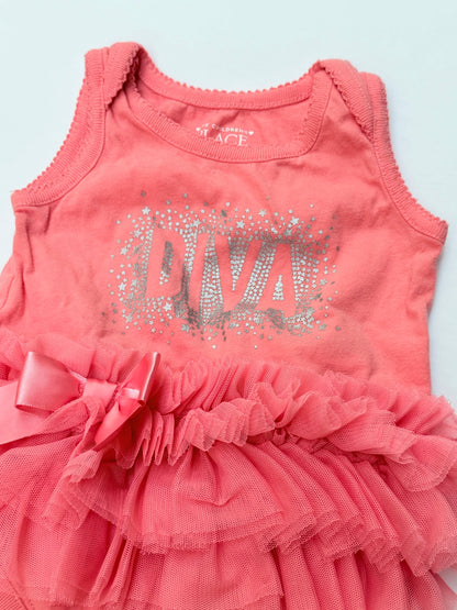 Children's Place Diva Tutu Bodysuit 3-6M