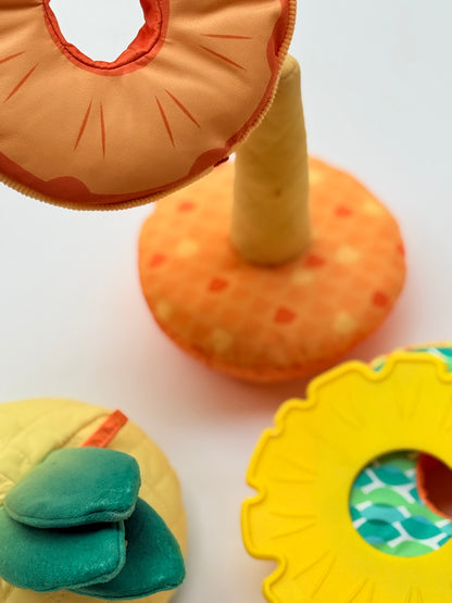 Melissa & Doug Pineapple Stacking Ring Toy