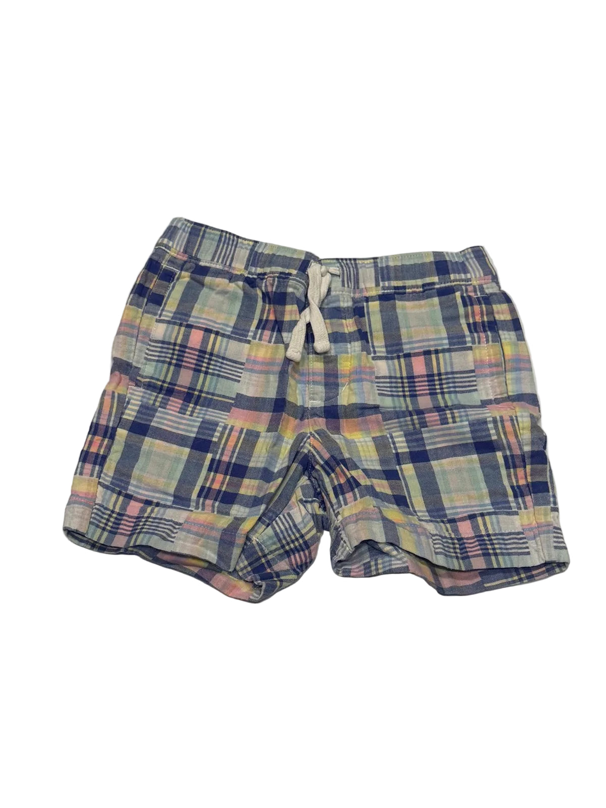 Janie and Jack Striped Polo Madras Shorts Set Size 3