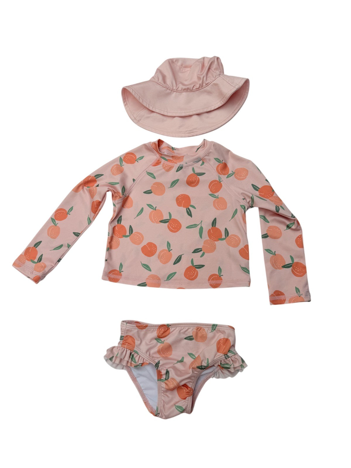 PL Kids Peach Print Swim Set 2T