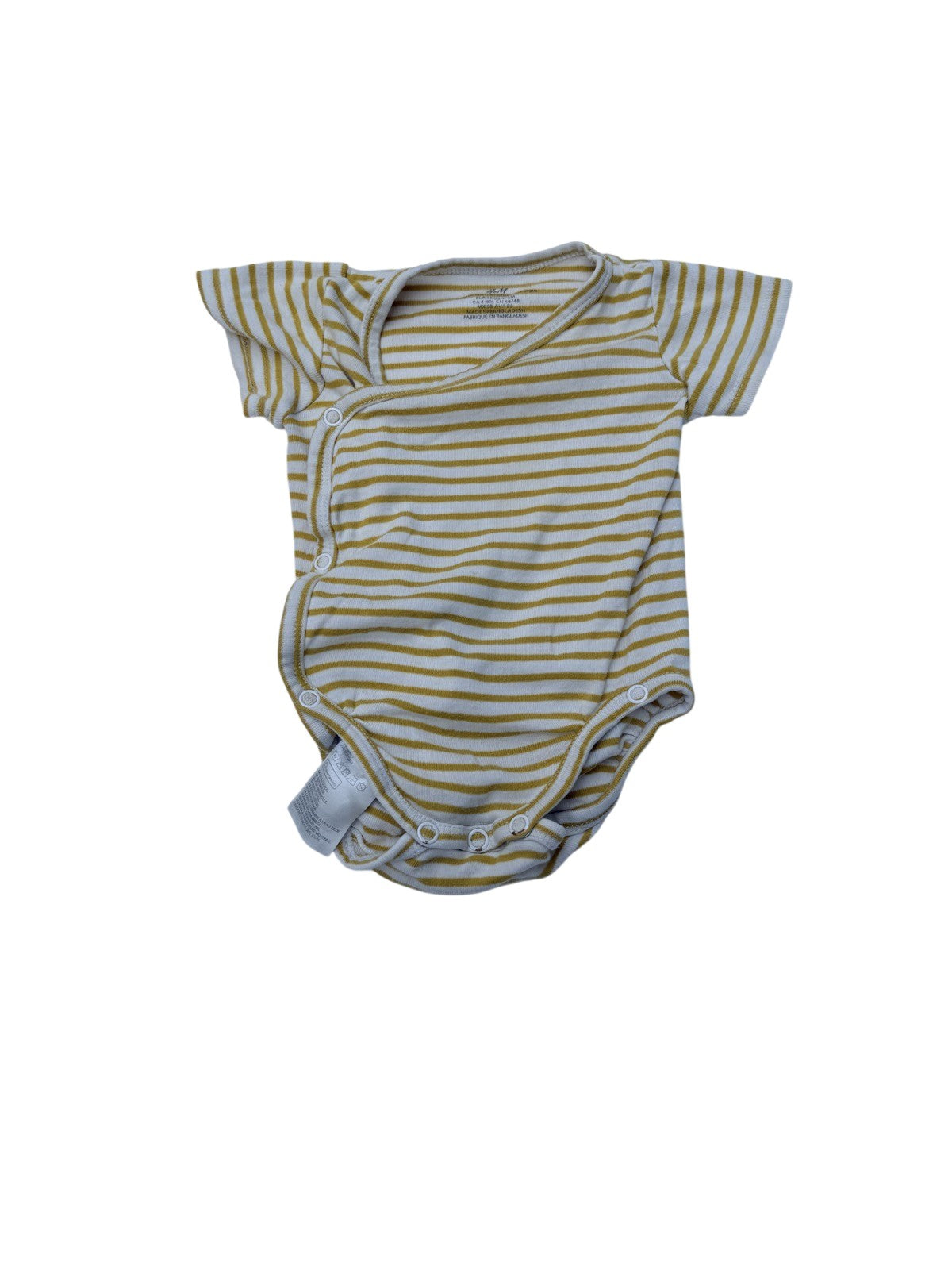 H&M Striped Kimono Bodysuit 4-6M