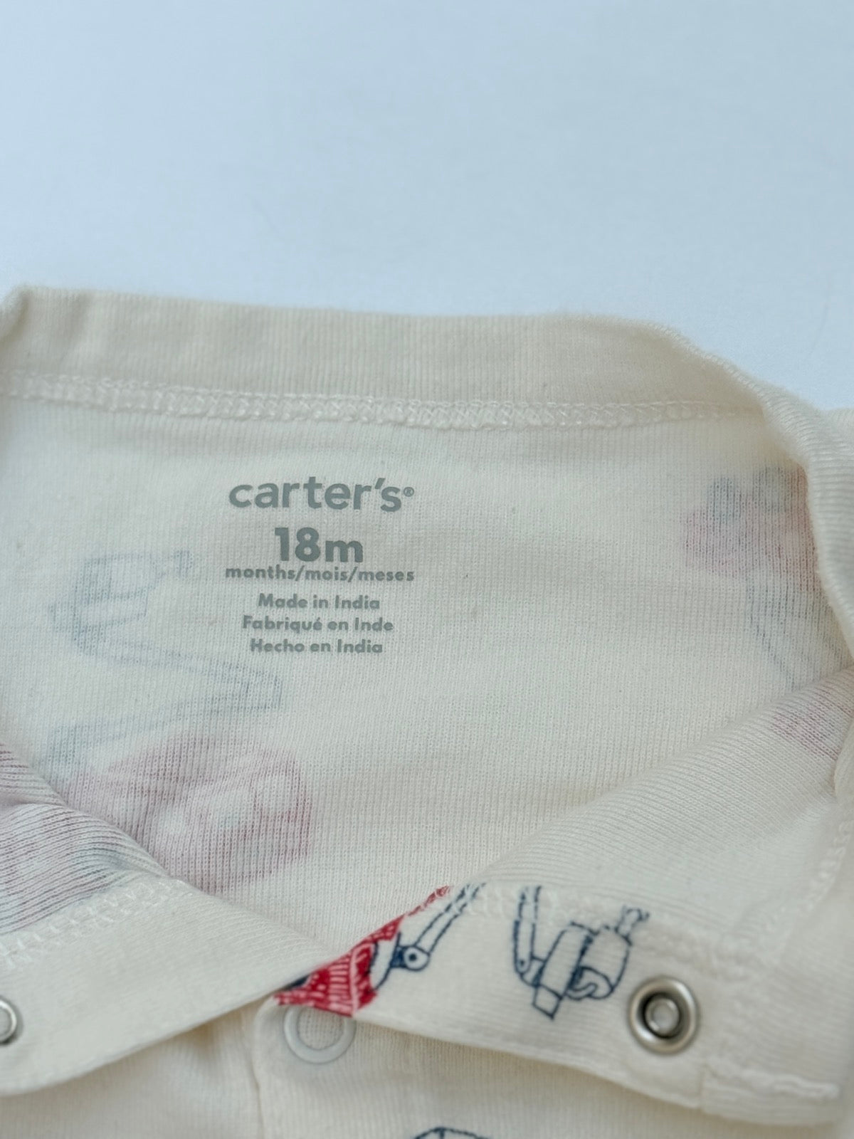 Carter's Fire Truck Print Romper 18M