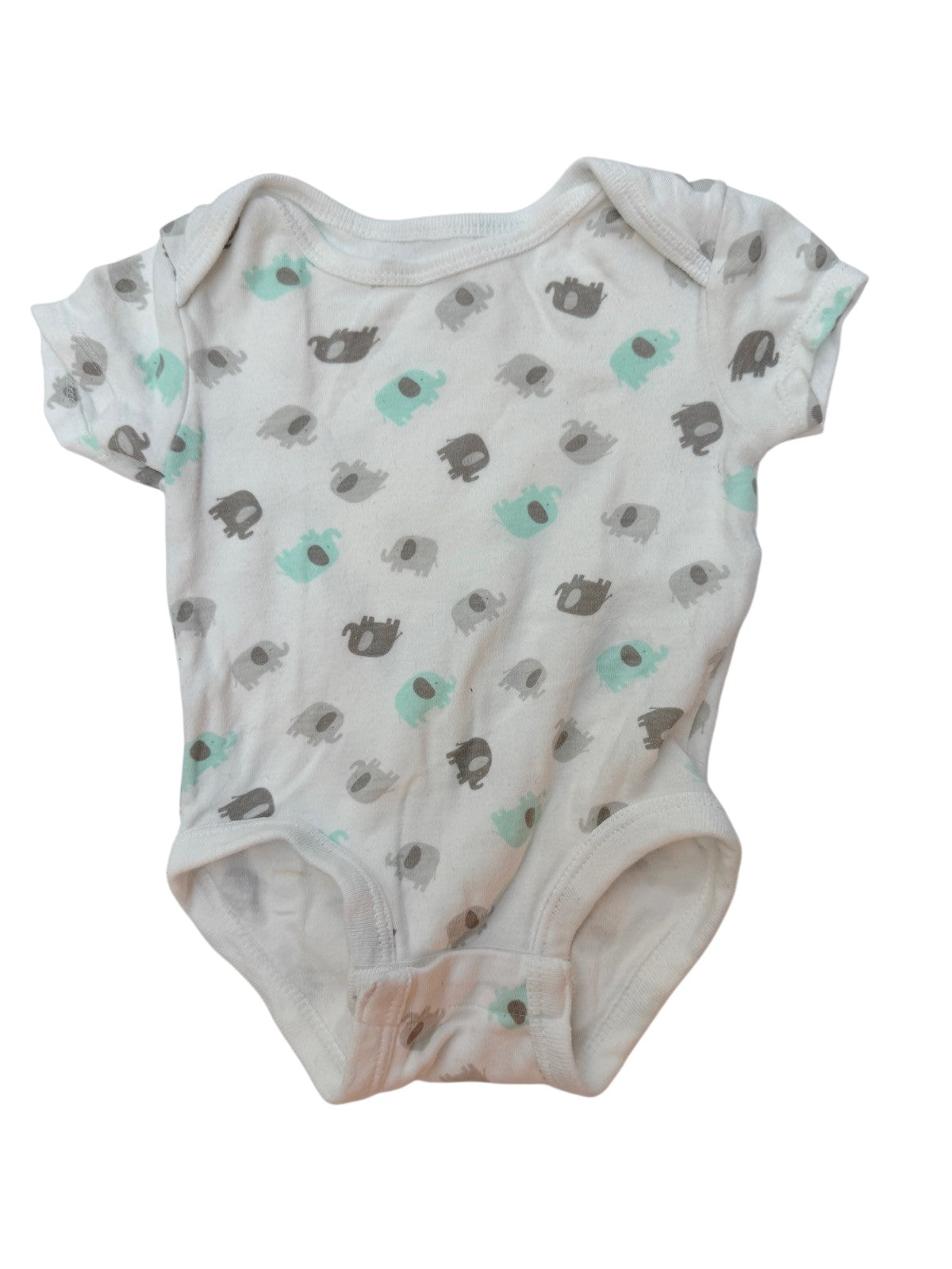 Rococo Elephant Print Bodysuit 3M