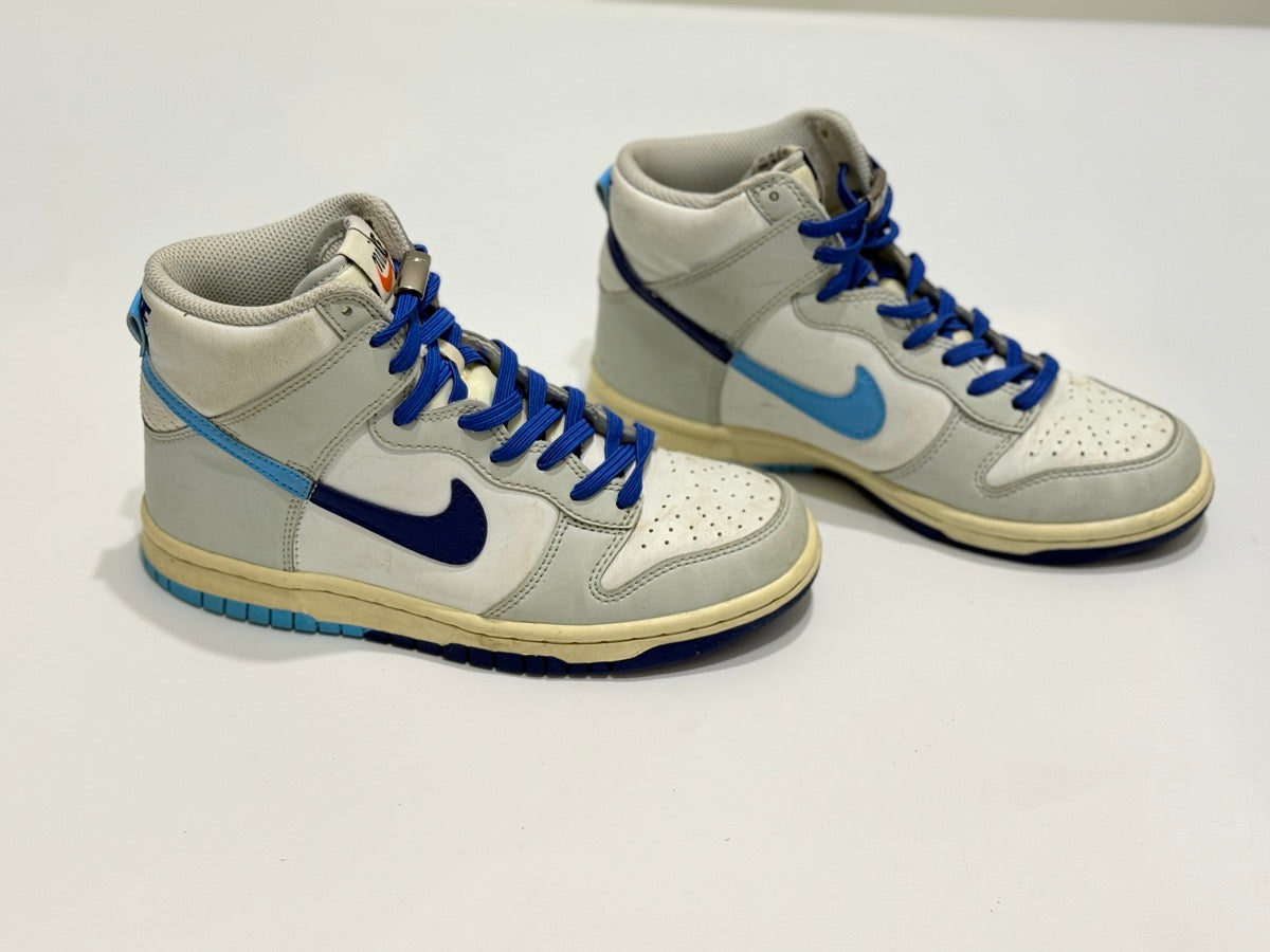 Nike Dunk High Gray Blue Kids Size 12C
